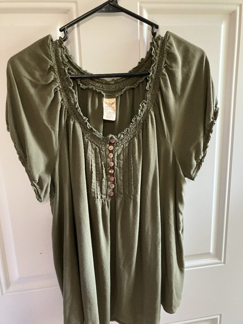 Woman's Army Green Blouse